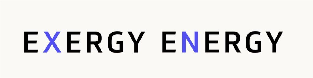 exergy energy white logo